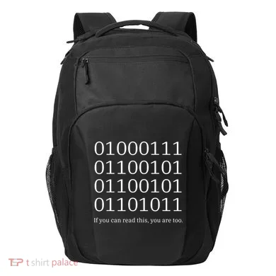 Binary Code Funny Computer Science Programmer Coding Transport Backpack