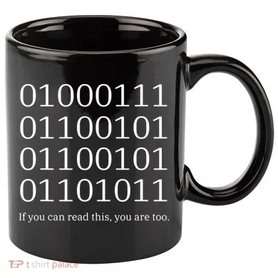 Binary Code Funny Computer Science Programmer Coding 11oz C Handle Ceramic Mug