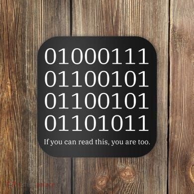 Binary Code Funny Computer Science Programmer Coding Coaster