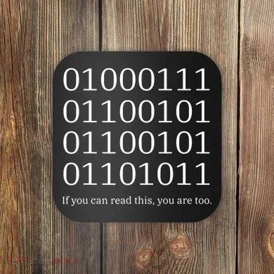 Binary Code Funny Computer Science Programmer Coding Coaster