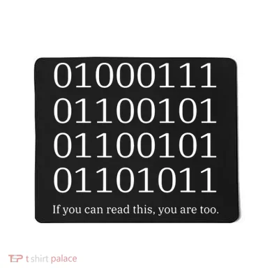 Binary Code Funny Computer Science Programmer Coding Mousepad