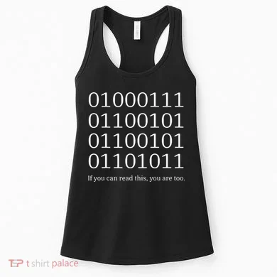Binary Code Funny Computer Science Programmer Coding Women's Tank Top
