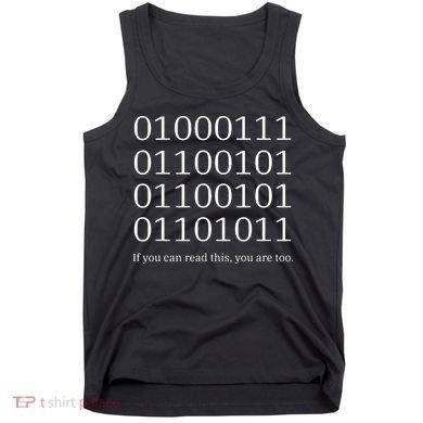 Binary Code Funny Computer Science Programmer Coding Tank Top