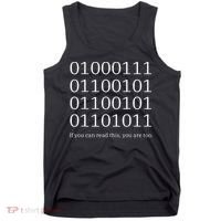 Binary Code Funny Computer Science Programmer Coding Tank Top thumb 0