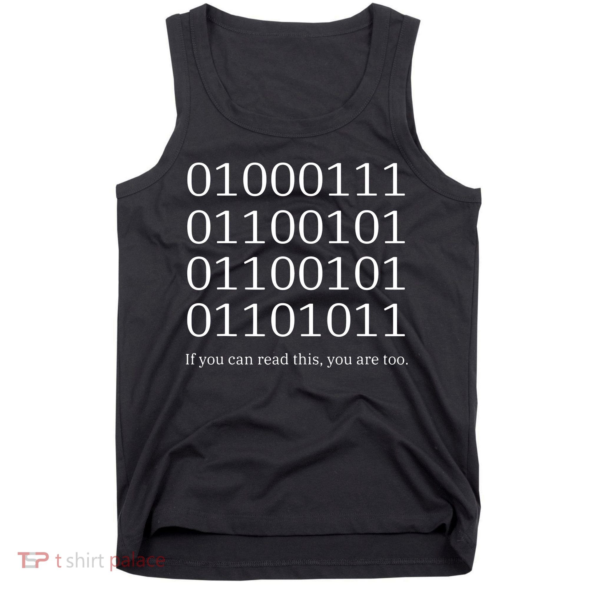 Binary Code Funny Computer Science Programmer Coding Tank Top