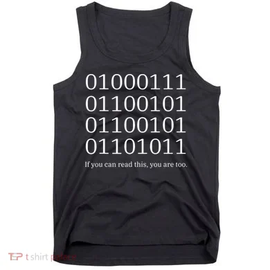 Binary Code Funny Computer Science Programmer Coding Tank Top
