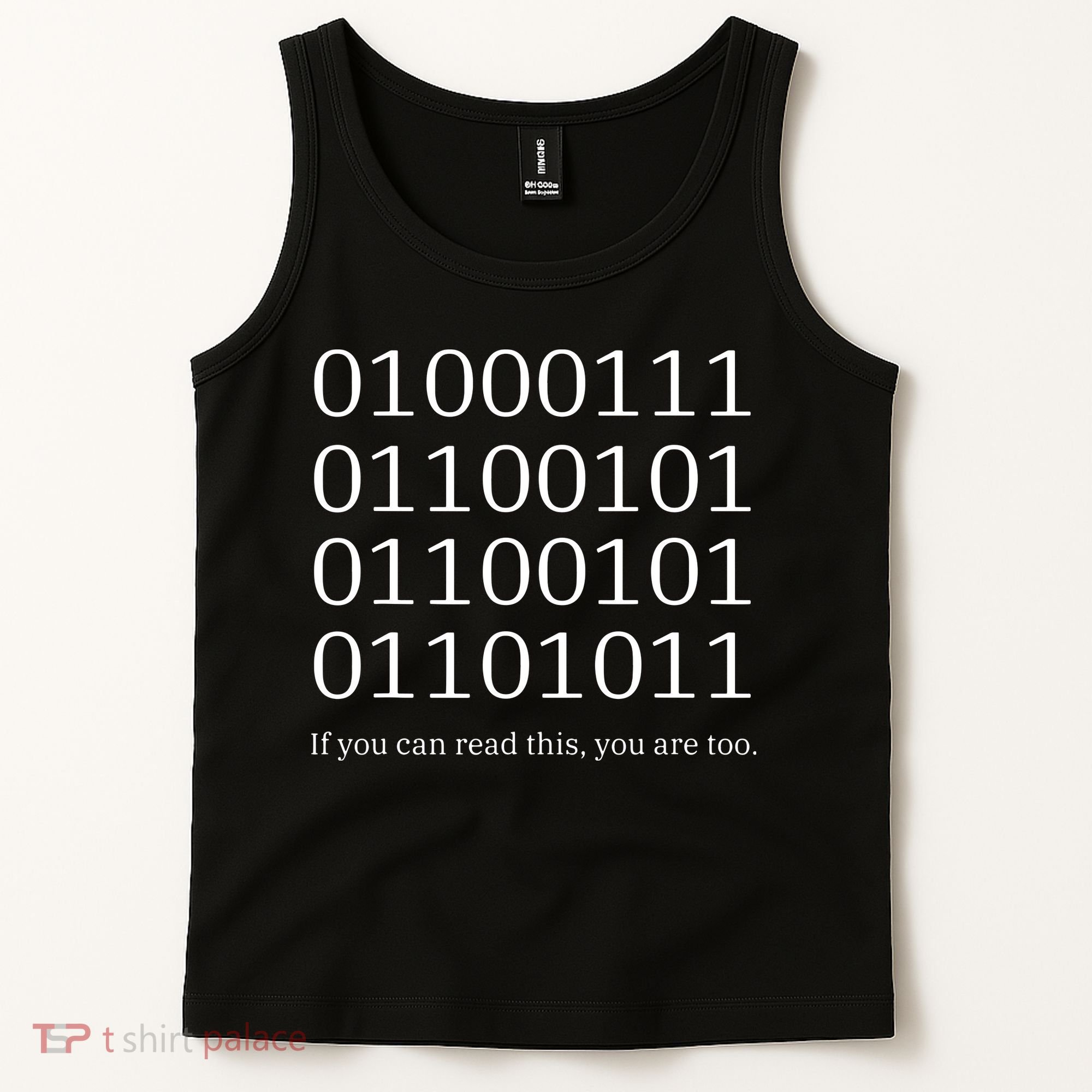 Binary Code Funny Computer Science Programmer Coding Tank Top