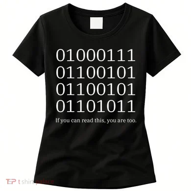 Binary Code Funny Computer Science Programmer Coding Women's T-Shirt