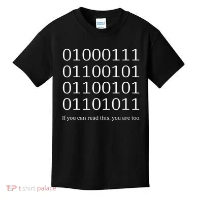 Binary Code Funny Computer Science Programmer Coding Kids T-Shirt
