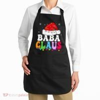 Baba Claus Funny Xmas Family Matching Grandma Christmas Apron thumb 2