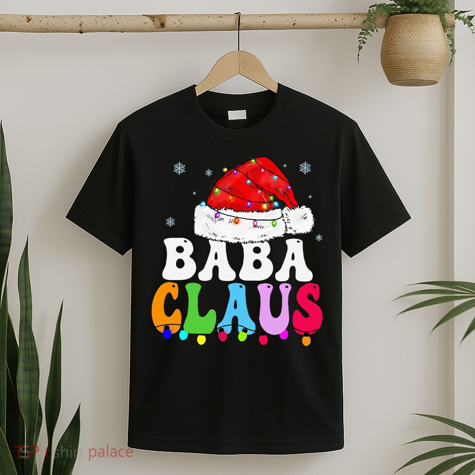 Baba Claus Funny Xmas Family Matching Grandma Christmas T-Shirt