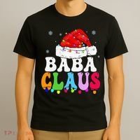 Baba Claus Funny Xmas Family Matching Grandma Christmas T-Shirt thumb 3