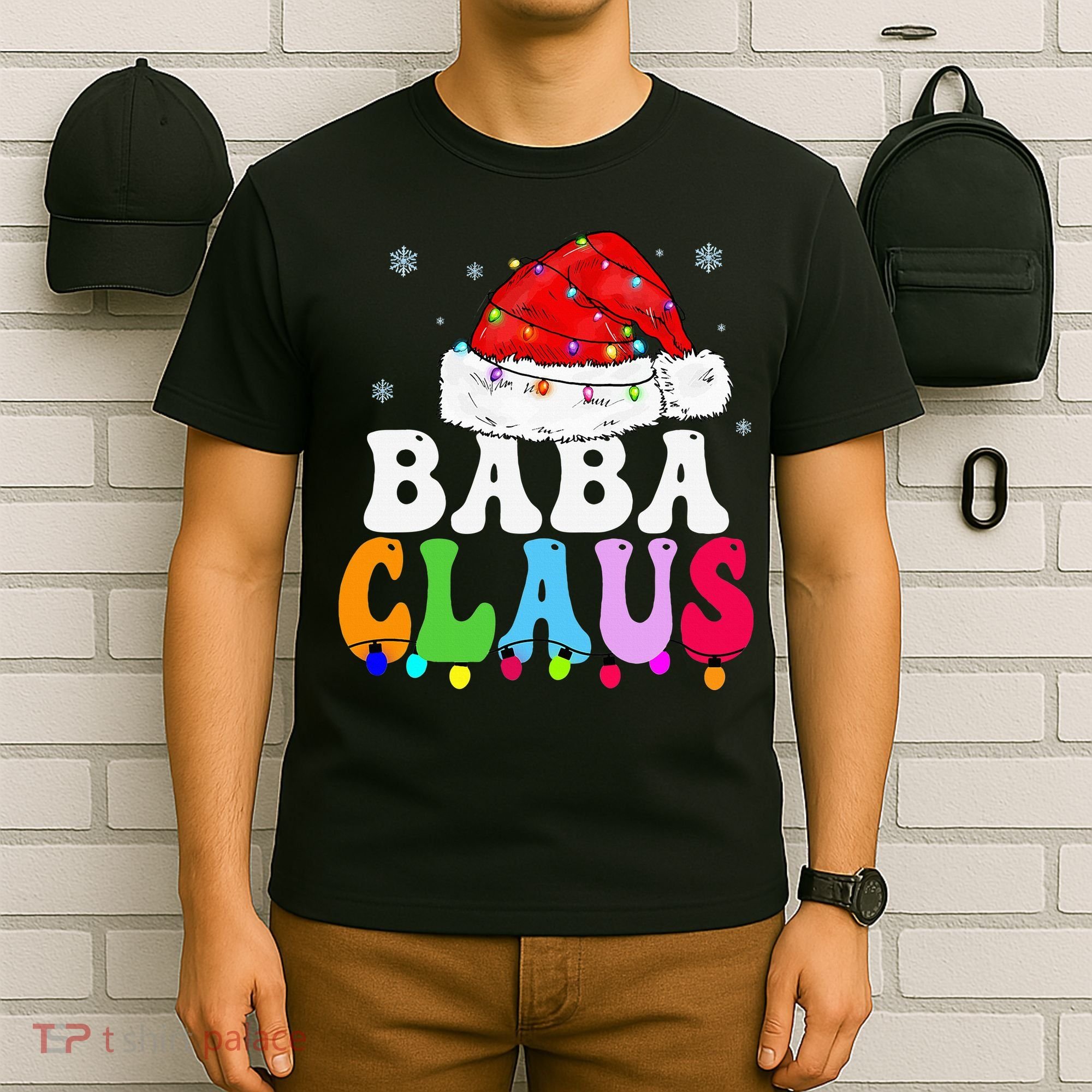 Baba Claus Funny Xmas Family Matching Grandma Christmas T-Shirt