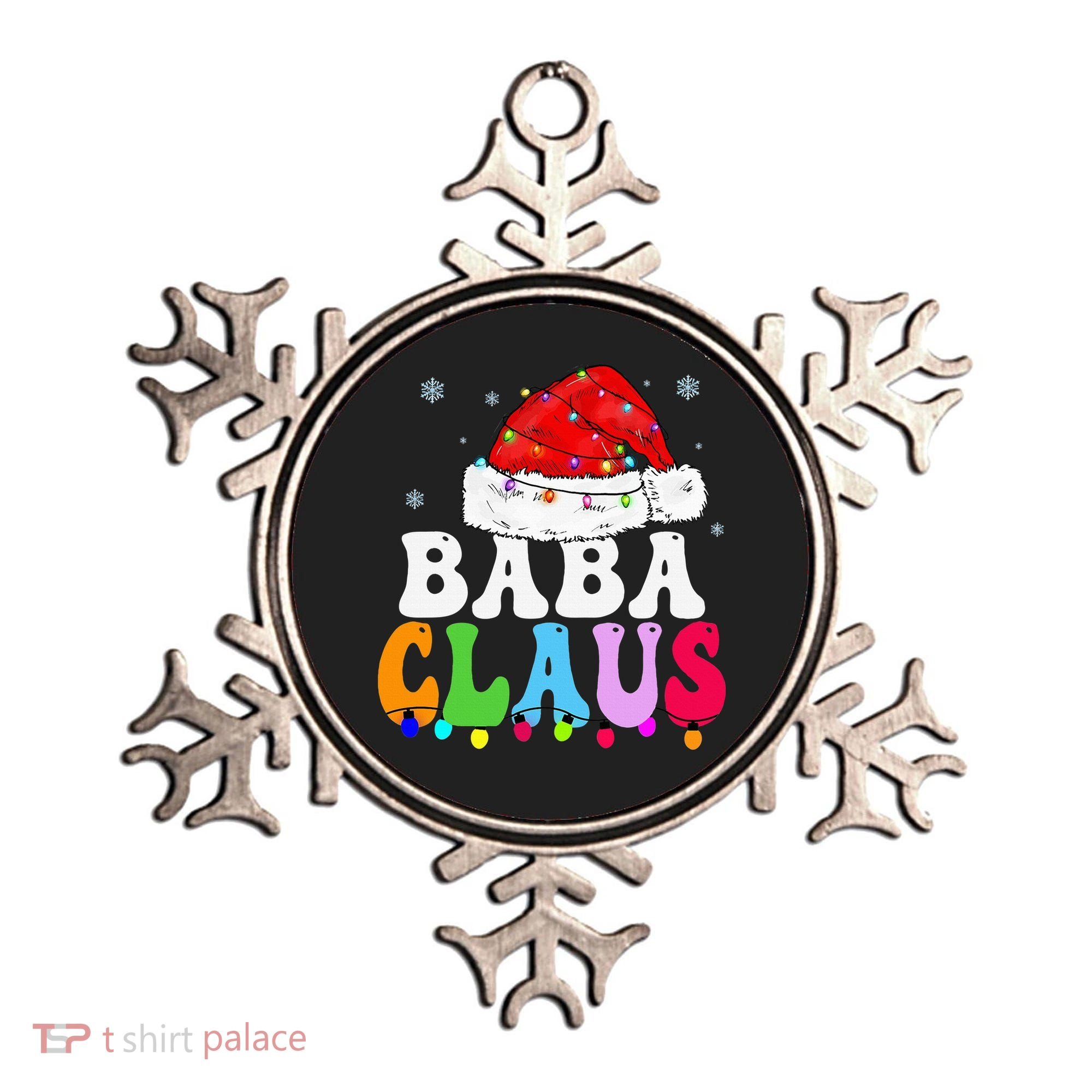Baba Claus Funny Xmas Family Matching Grandma Christmas Ornament