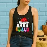 Baba Claus Funny Xmas Family Matching Grandma Christmas Women's Tank Top thumb 2