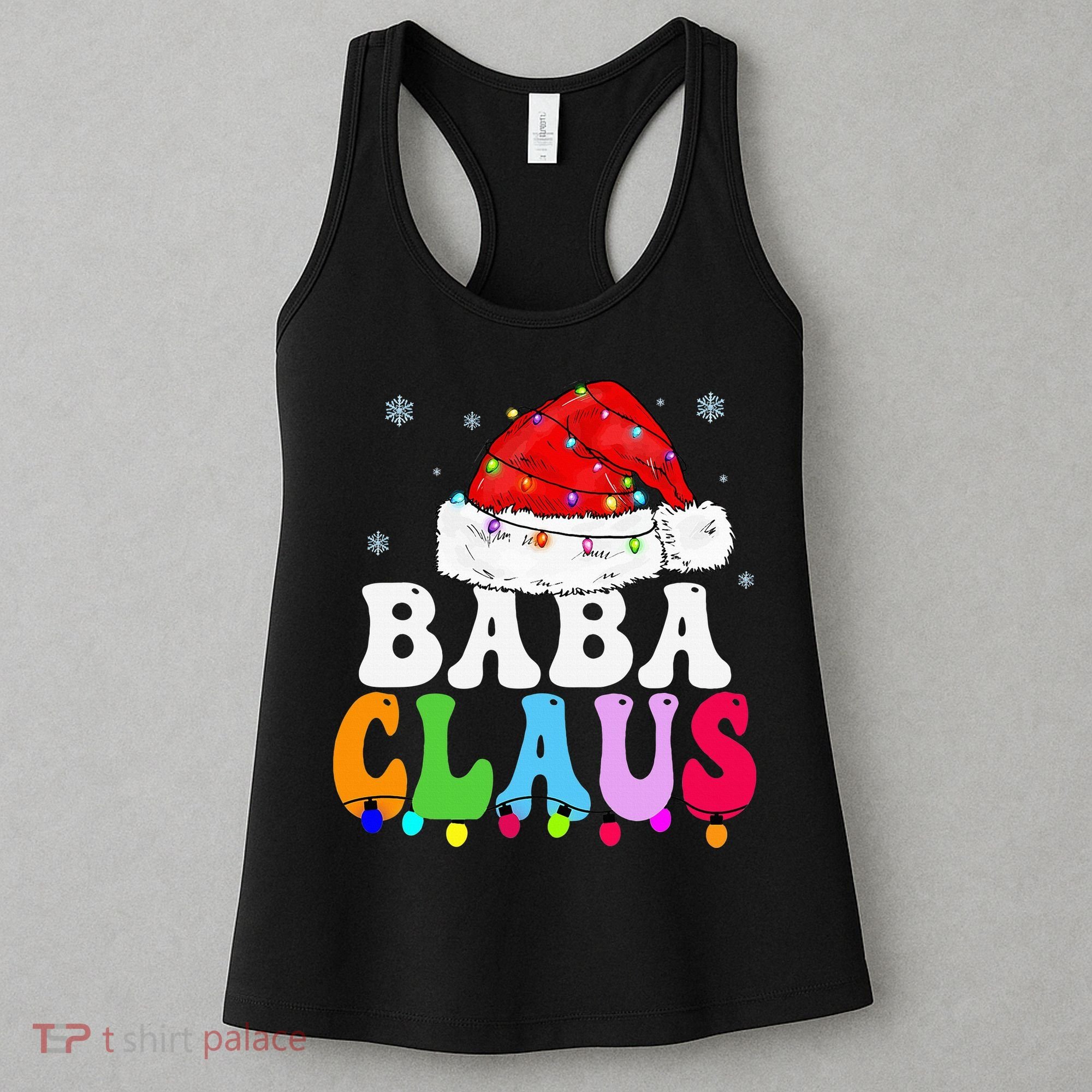 Baba Claus Funny Xmas Family Matching Grandma Christmas Women's Tank Top