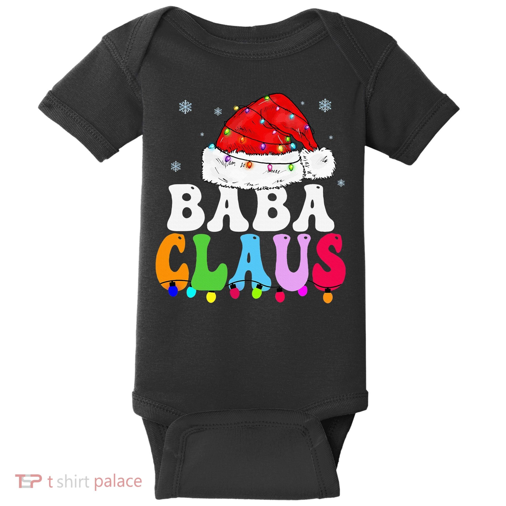 Baba Claus Funny Xmas Family Matching Grandma Christmas Baby Bodysuit