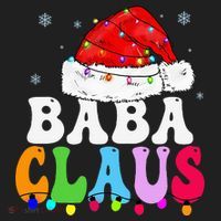 Baba Claus Funny Xmas Family Matching Grandma Christmas Hat thumb 2
