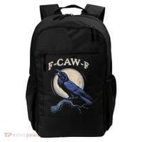 Black Crow F-Caw-F Funny Bird Moon Backpack thumb 0