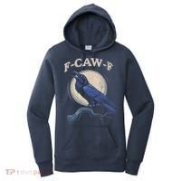 Black Crow F-Caw-F Funny Bird Moon Women's Hoodie thumb 0