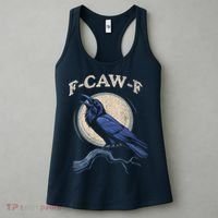 Black Crow F-Caw-F Funny Bird Moon Women's Tank Top thumb 3