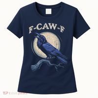 Black Crow F-Caw-F Funny Bird Moon Women's T-Shirt thumb 0