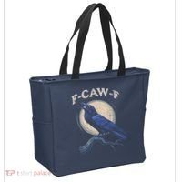 Black Crow F-Caw-F Funny Bird Moon Tote Bag thumb 2