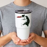 Border Collie Frisbee Graphic Sheepdog Print Gift Tumbler thumb 2