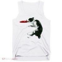 Border Collie Frisbee Graphic Sheepdog Print Gift Tank Top thumb 0