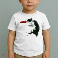 Border Collie Frisbee Graphic Sheepdog Print Gift Toddler T-Shirt thumb 2