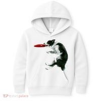 Border Collie Frisbee Graphic Sheepdog Print Gift Kids Hoodie thumb 0