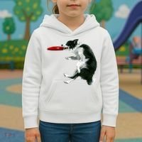Border Collie Frisbee Graphic Sheepdog Print Gift Kids Hoodie thumb 3