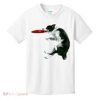 Border Collie Frisbee Graphic Sheepdog Print Gift Kids T-Shirt thumb 0