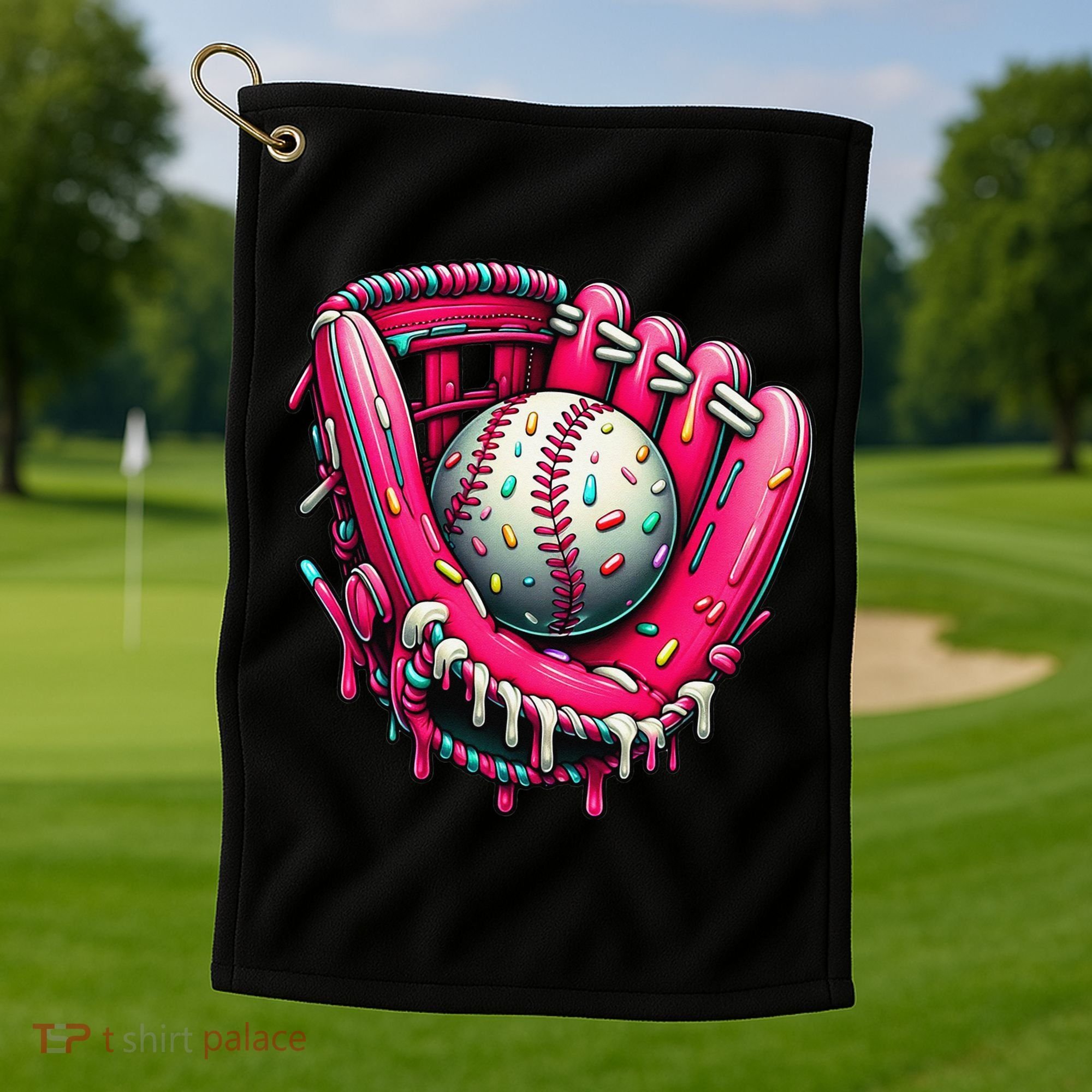 Baseball Cute For Ice Cream Cute Baseball 4 Gift Golf Towel