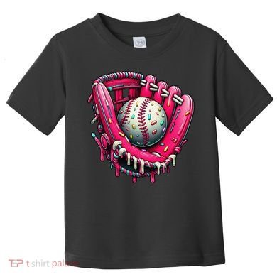 Baseball Cute For Ice Cream Cute Baseball 4 Gift Toddler T-Shirt