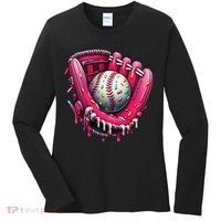 Baseball Cute For Ice Cream Cute Baseball 4 Gift Women's Long Sleeve Shirt thumb 0