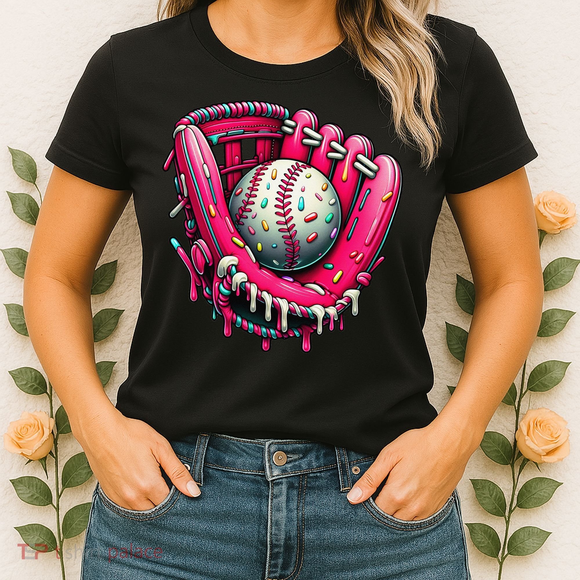 Baseball Cute For Ice Cream Cute Baseball 4 Gift Women's T-Shirt