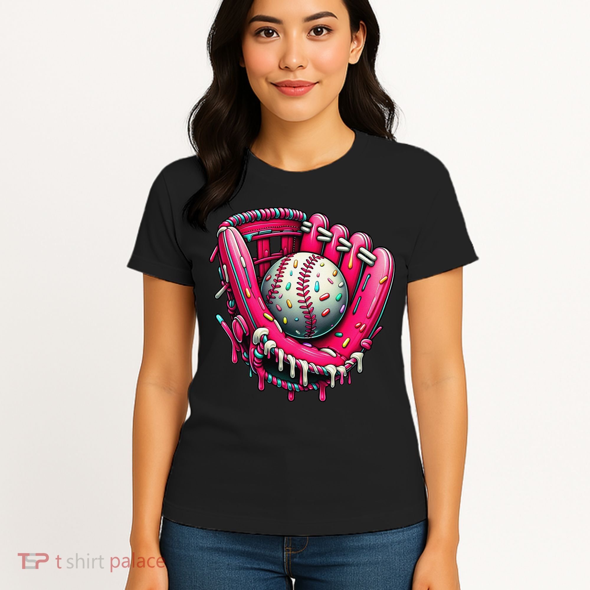 Baseball Cute For Ice Cream Cute Baseball 4 Gift Women's T-Shirt