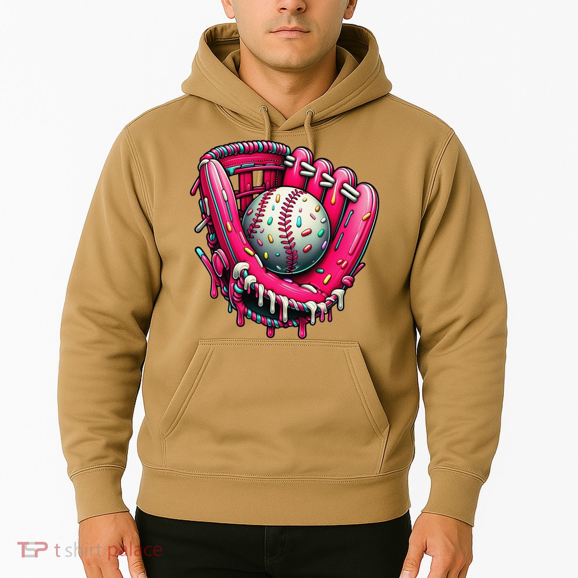 Baseball Cute For Ice Cream Cute Baseball 4 Gift Hoodie