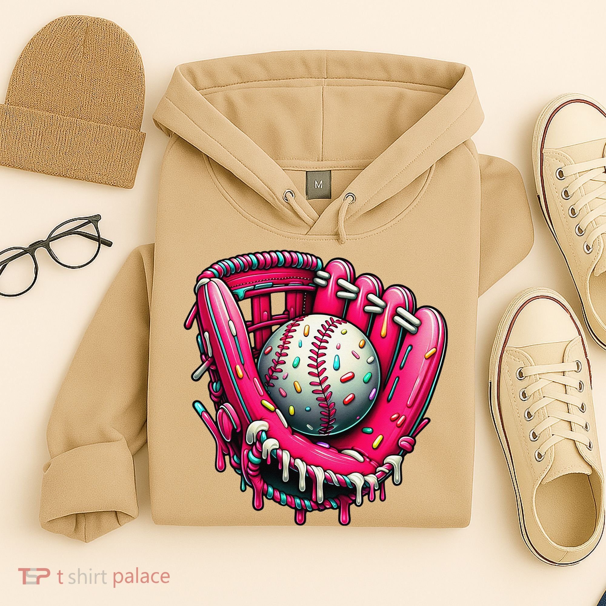Baseball Cute For Ice Cream Cute Baseball 4 Gift Hoodie