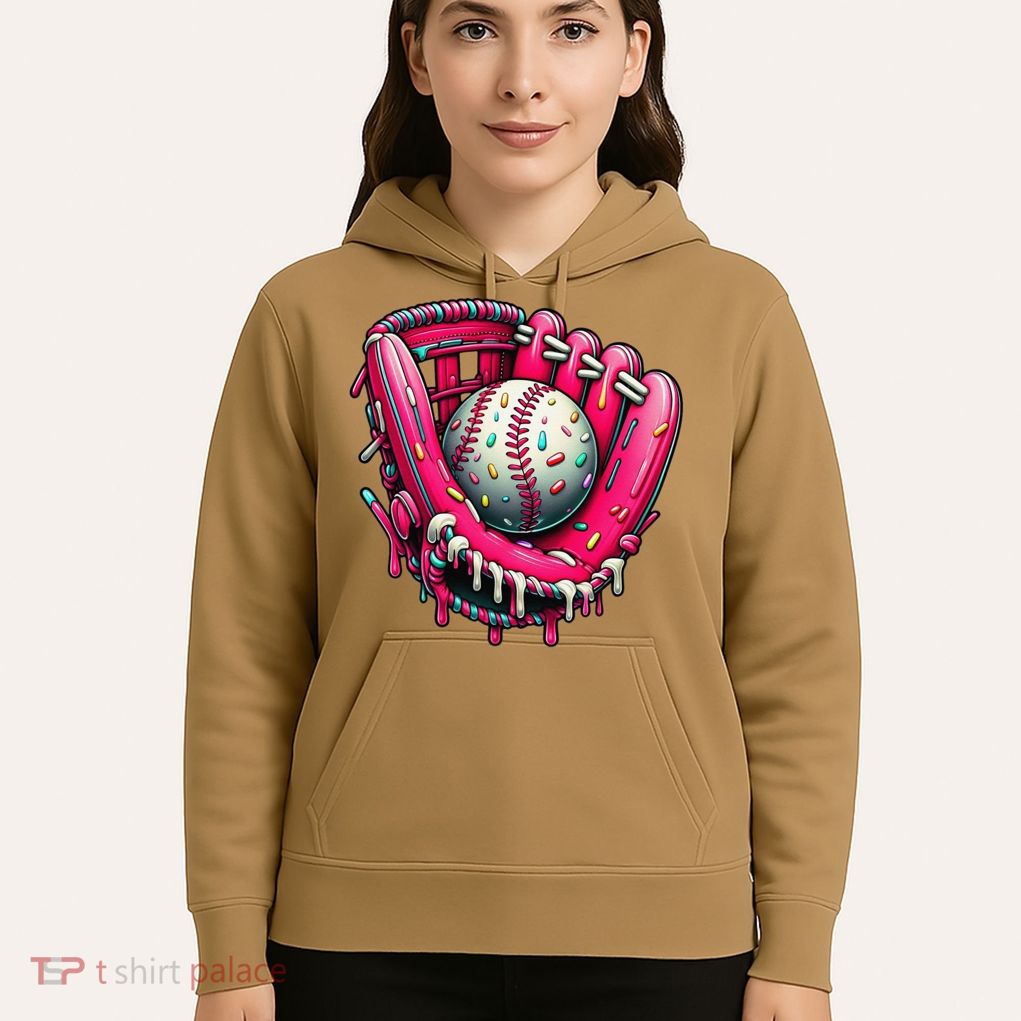 Baseball Cute For Ice Cream Cute Baseball 4 Gift Hoodie
