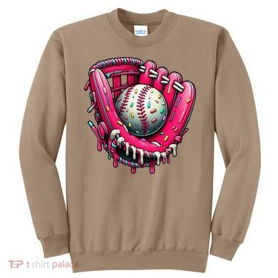 Baseball Cute For Ice Cream Cute Baseball 4 Gift Sweatshirt