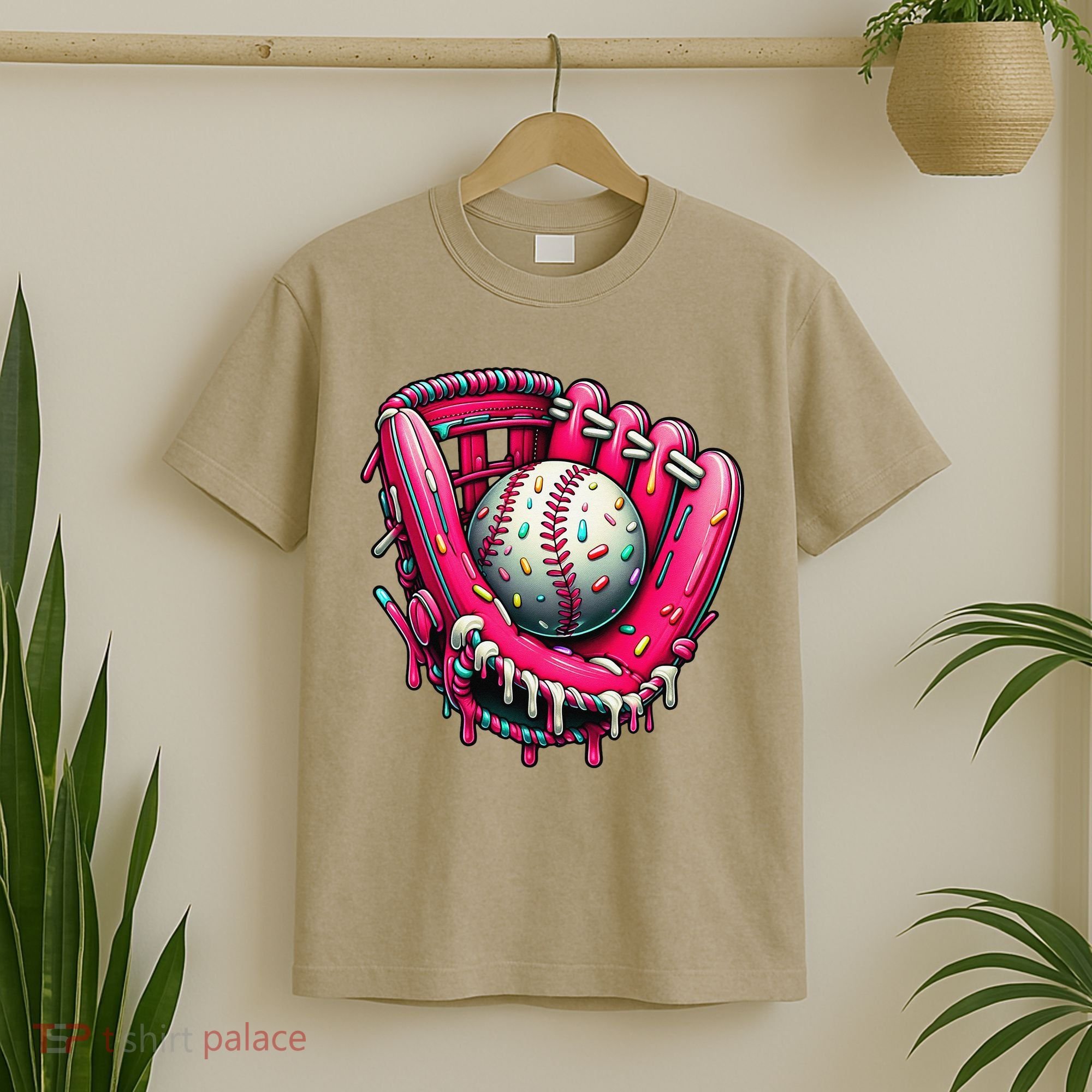 Baseball Cute For Ice Cream Cute Baseball 4 Gift T-Shirt