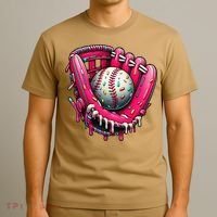 Baseball Cute For Ice Cream Cute Baseball 4 Gift T-Shirt thumb 3