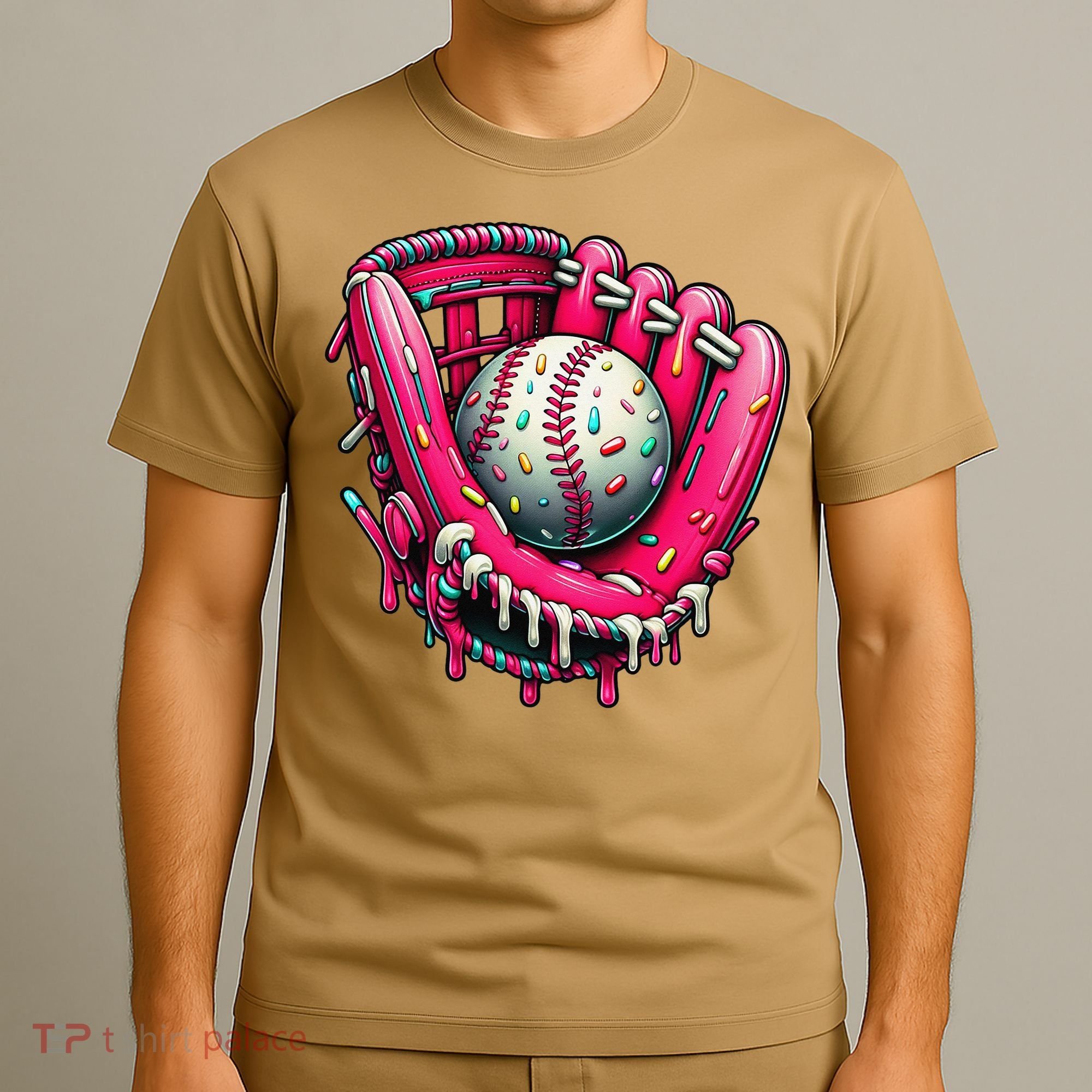 Baseball Cute For Ice Cream Cute Baseball 4 Gift T-Shirt