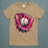 Baseball Cute For Ice Cream Cute Baseball 4 Gift T-Shirt thumb 5
