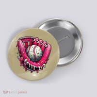 Baseball Cute For Ice Cream Cute Baseball 4 Gift Button thumb 0