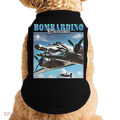 Bombardiro Crocodillo Funny Italian Brainrot Meme Humor Gen Doggie Tank