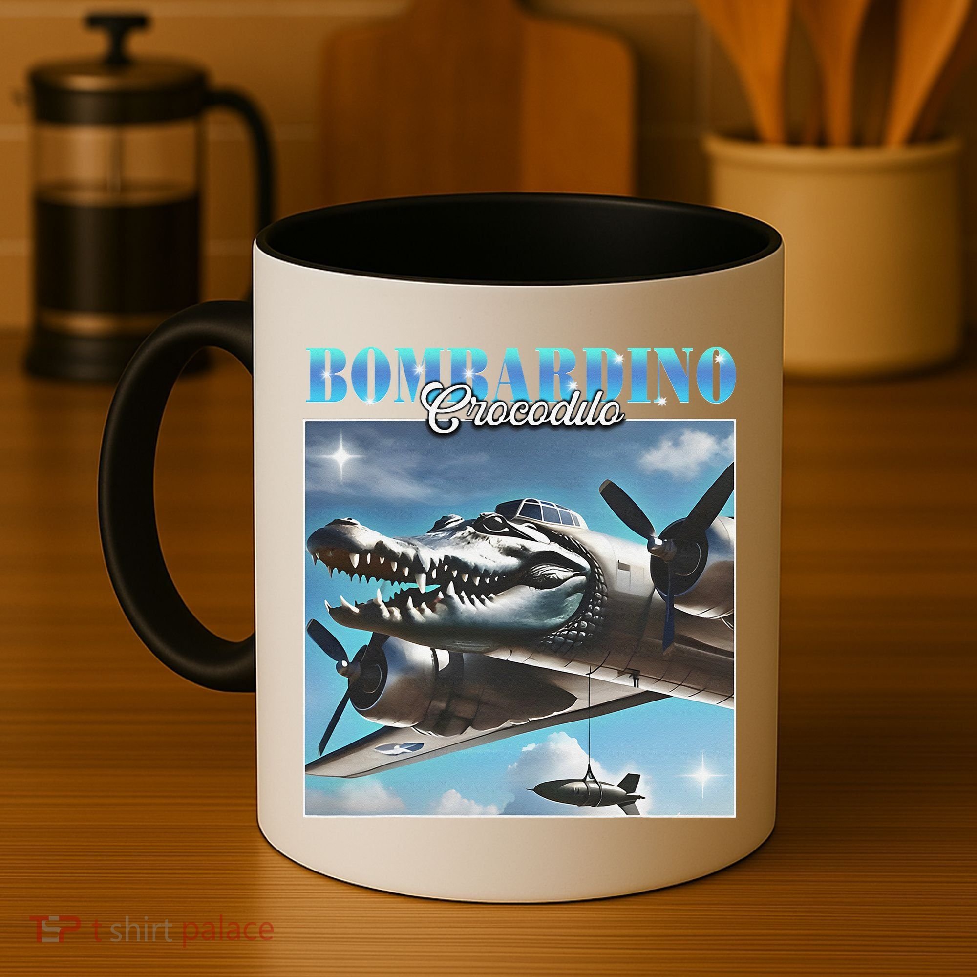 Bombardiro Crocodillo Funny Italian Brainrot Meme Humor Gen Coffee Mug