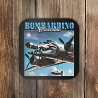 Bombardiro Crocodillo Funny Italian Brainrot Meme Humor Gen Coaster thumb 0